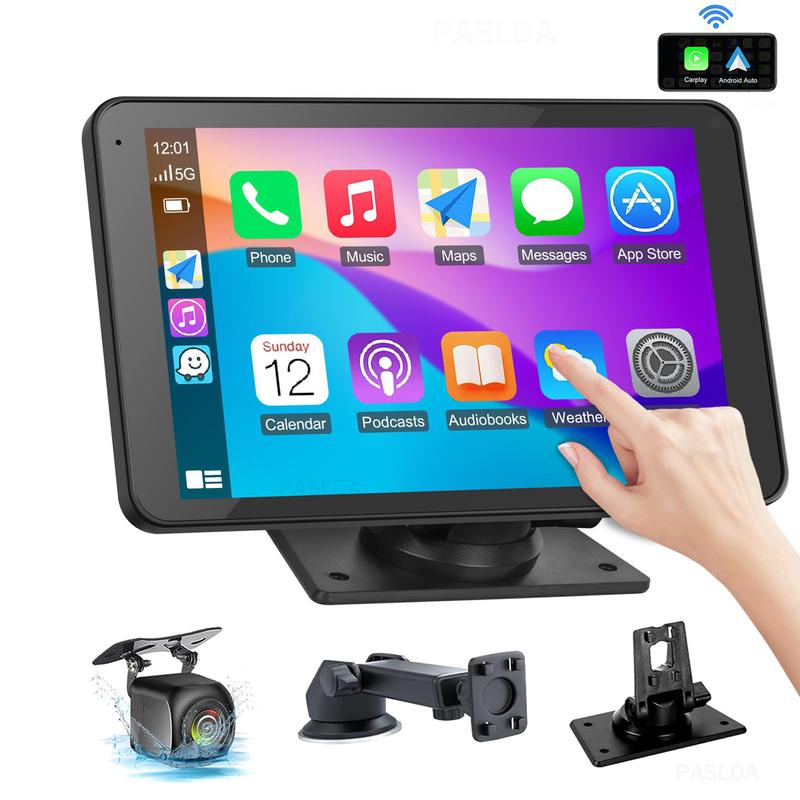 2025 Wireless CarPlay Screen – Portable Display for iPhone & Android
